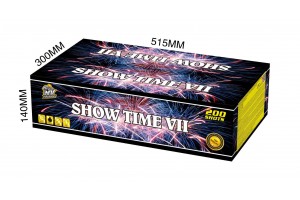 SHOWTIME VII (box) - kompaktní ohňostroj - kompakt 200 ran / 20 mm    