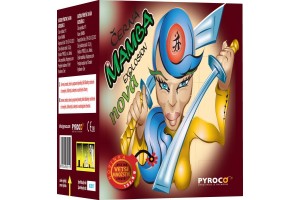 Kompaktní ohňostroj MAMBA - kompakt 16 ran / 20 mm